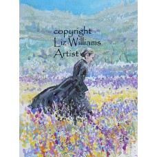Lady in Black. print